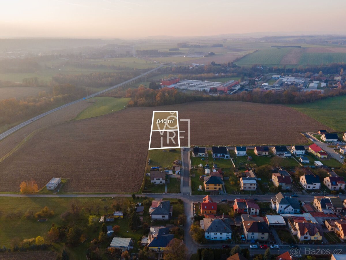 Prodej stavebního pozemku 846 m2