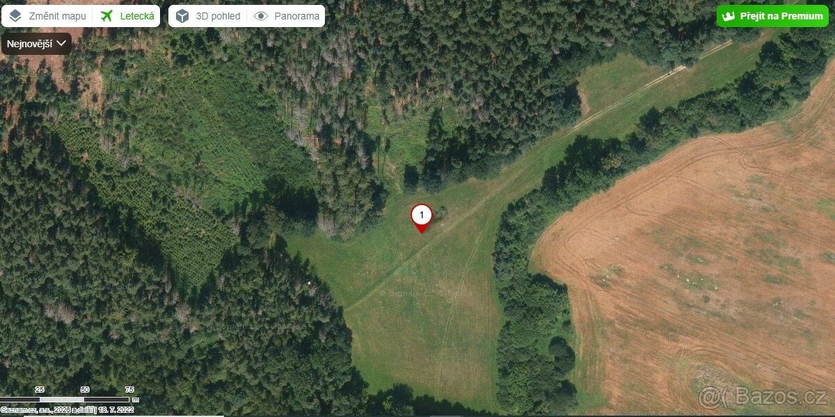 Prodej pěkného pozemku 3 292 m², kousek od Klatov