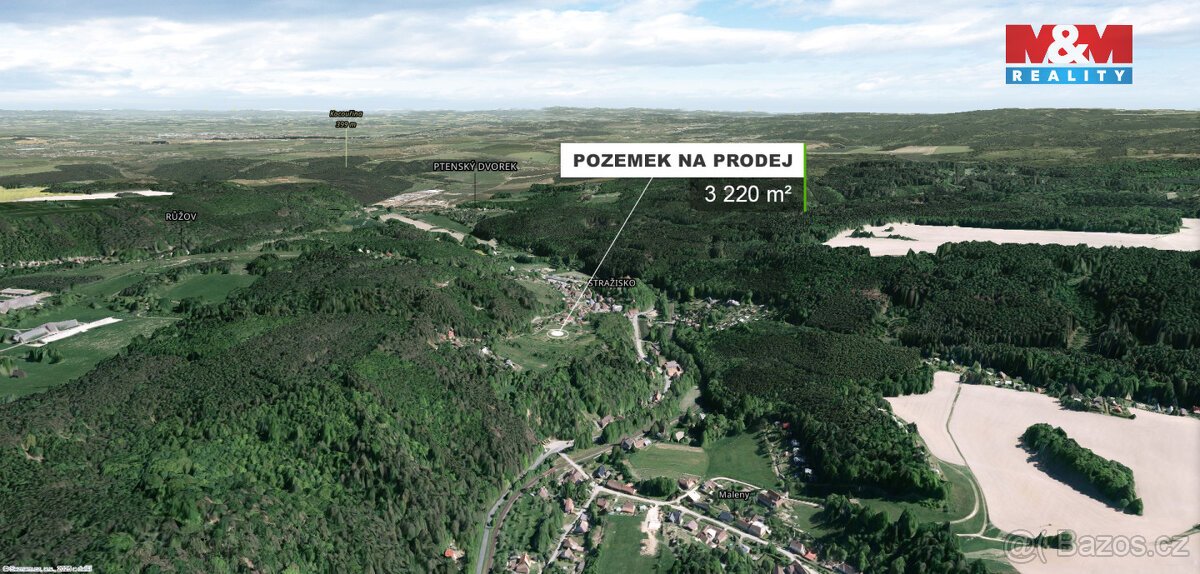 Prodej louky, 3220 m², Stražisko
