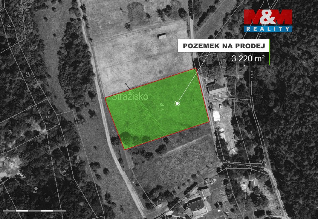 Prodej louky, 3220 m², Stražisko