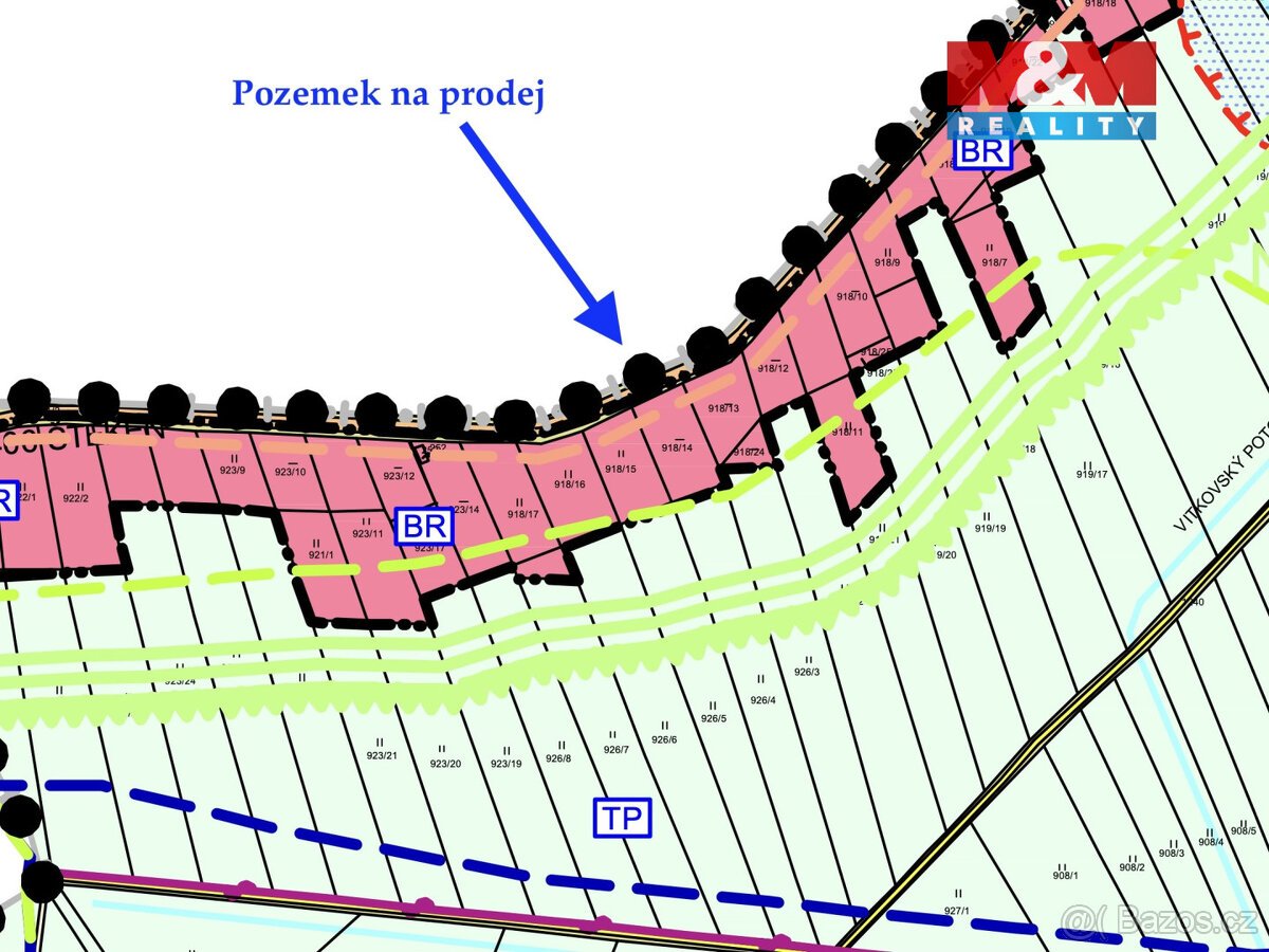 Prodej pozemku, 1275 m², Kestřany