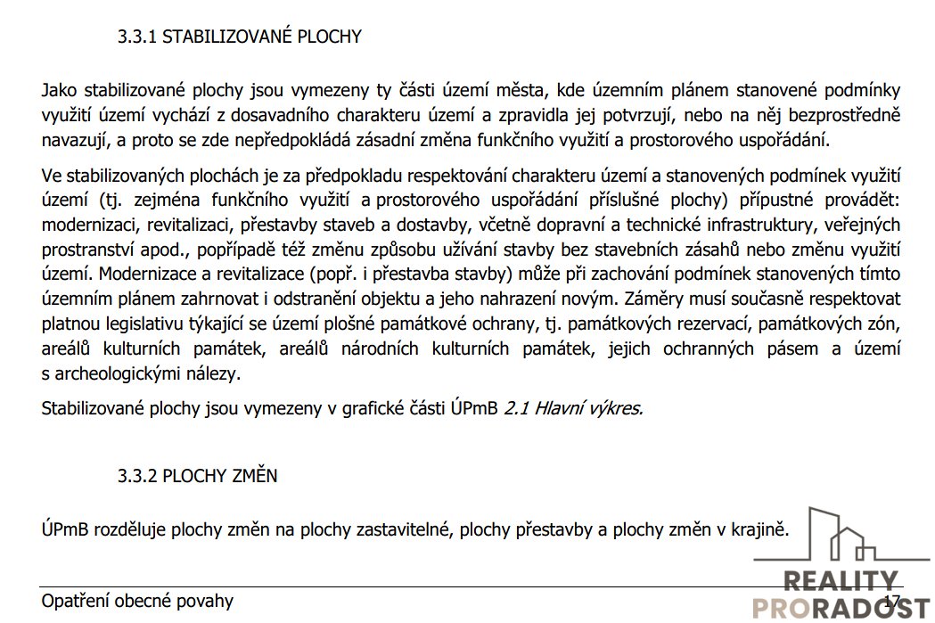 Prodej stavebního pozemku 732 m2