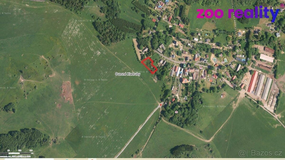 Prodej, stavební pozemek, 1161 m2, Ovesné Kladruby