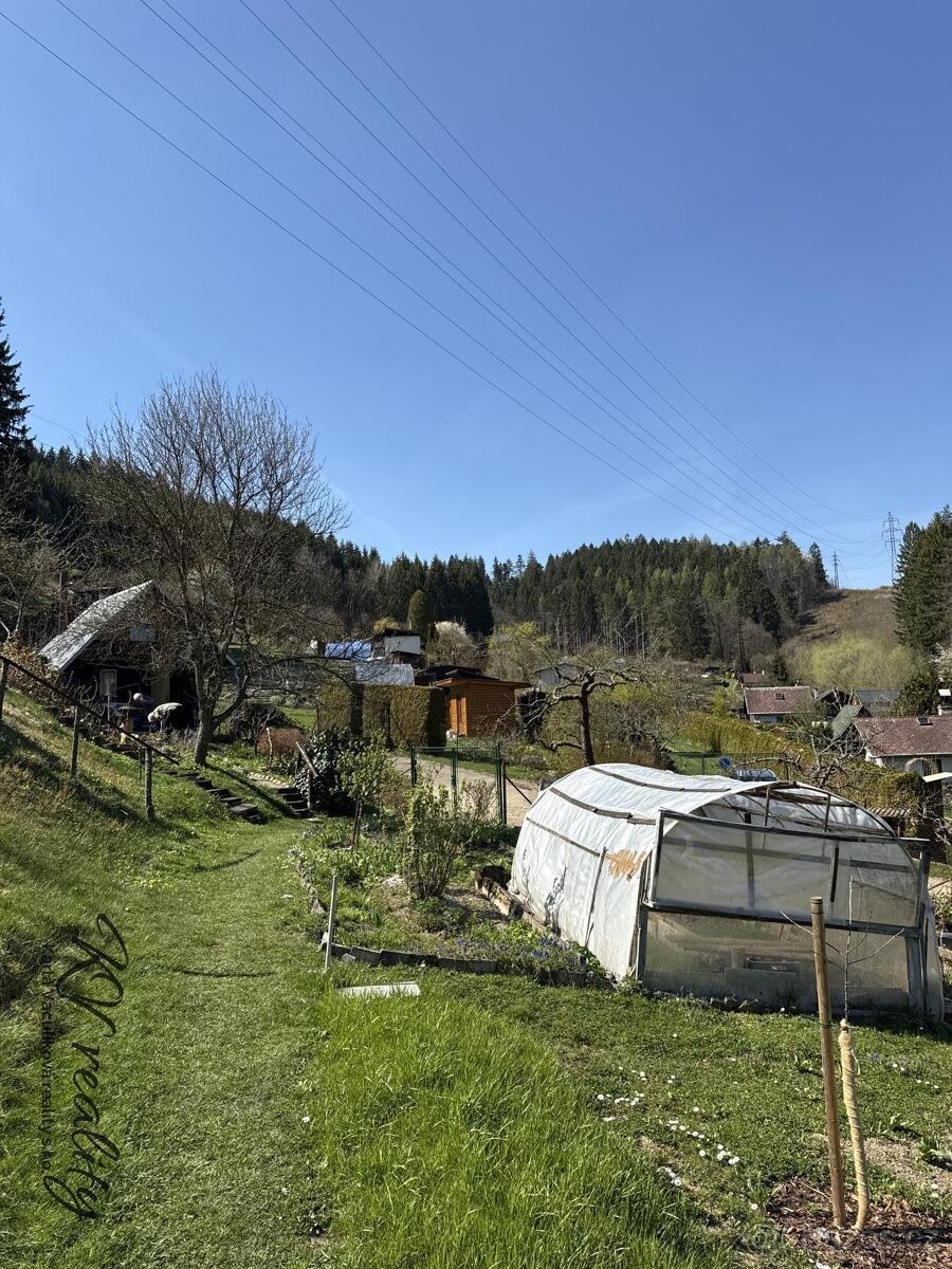 Prodej zahrady s dřevěnou chatkou, CP 357 m2, Vsetín, Amerik
