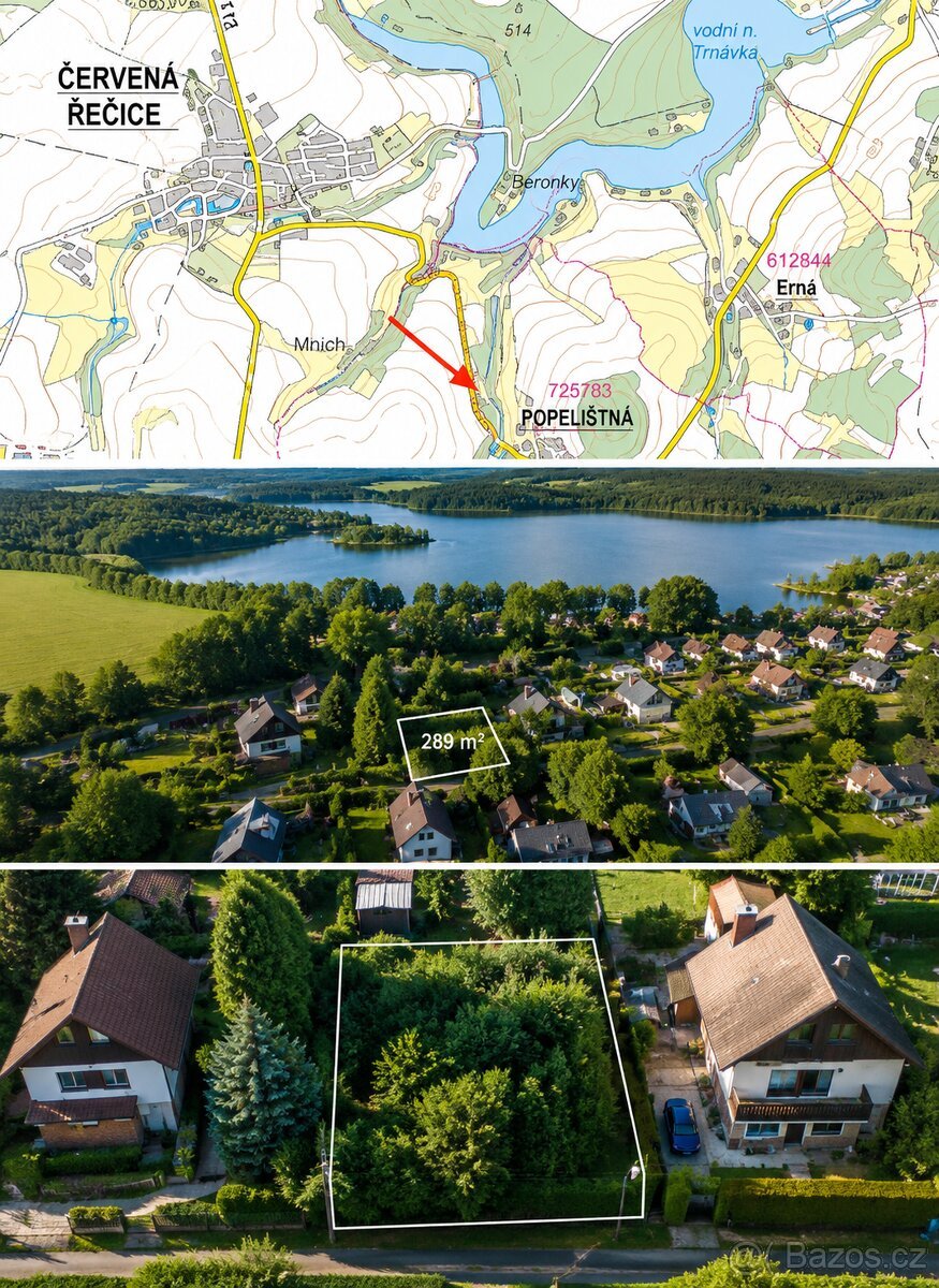 Stavební pozemek pro rekreační chatu u vodní nádrže Trnávka