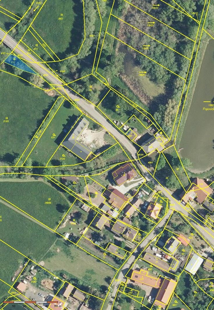 Prodej zahrady 200 m² Třesovice - Popovice
