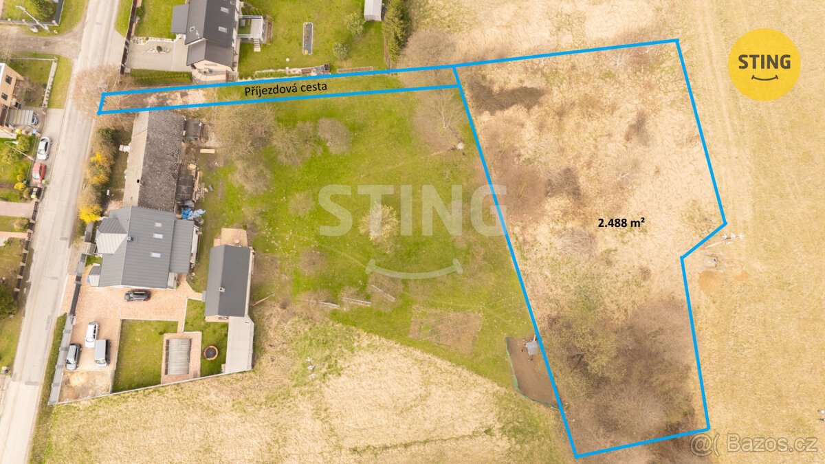 Prodej stavebního pozemku, 2.488 m², Dolní Lutyně, 135340