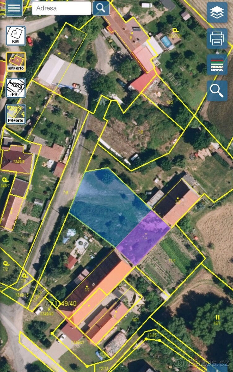 Prodej pozemku - Hostim (okres Znojmo)