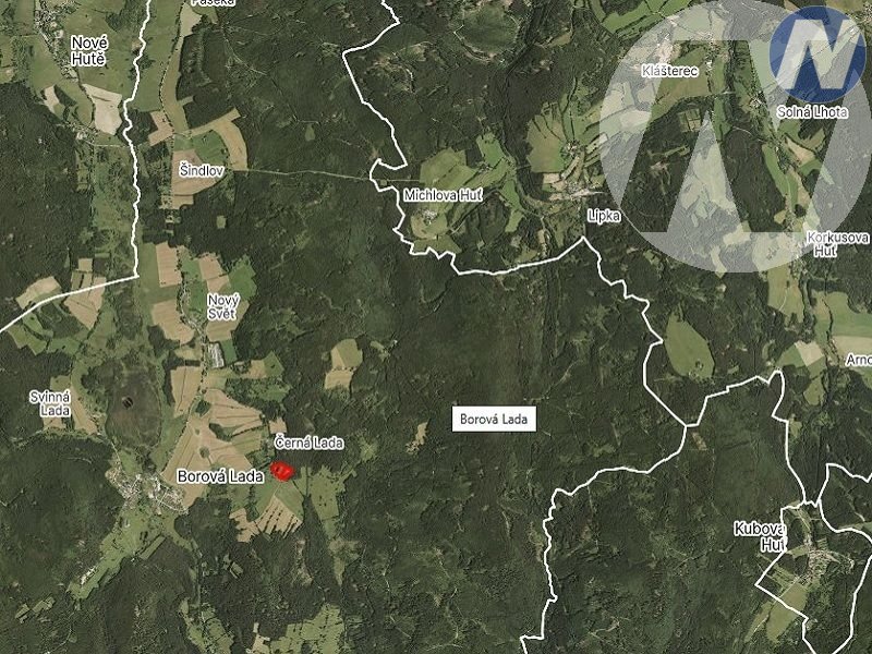 Černá Lada, pozemek s výměrou 22.888 m2