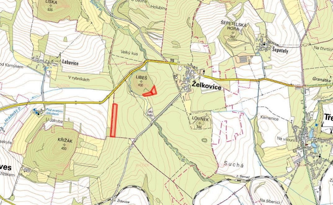 Zemědělská půda, prodej, Želkovice, Louny