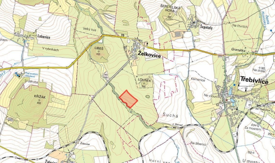 Zemědělská půda, prodej, Želkovice, Louny
