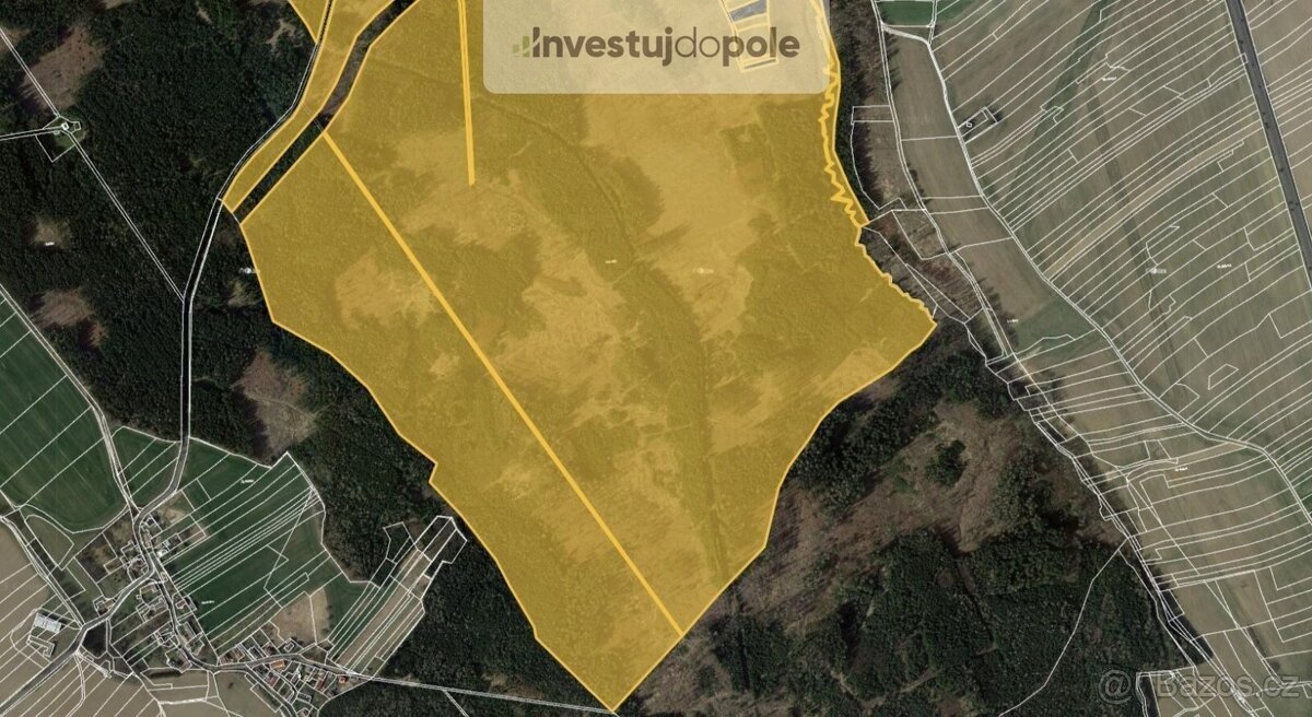 Prodej podílu 1/71 lesa 17 535 m² v k.ú. Golčův Jeníkov