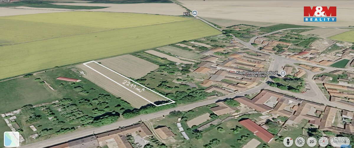 Prodej pozemku k bydlení, 2211 m², Dešov