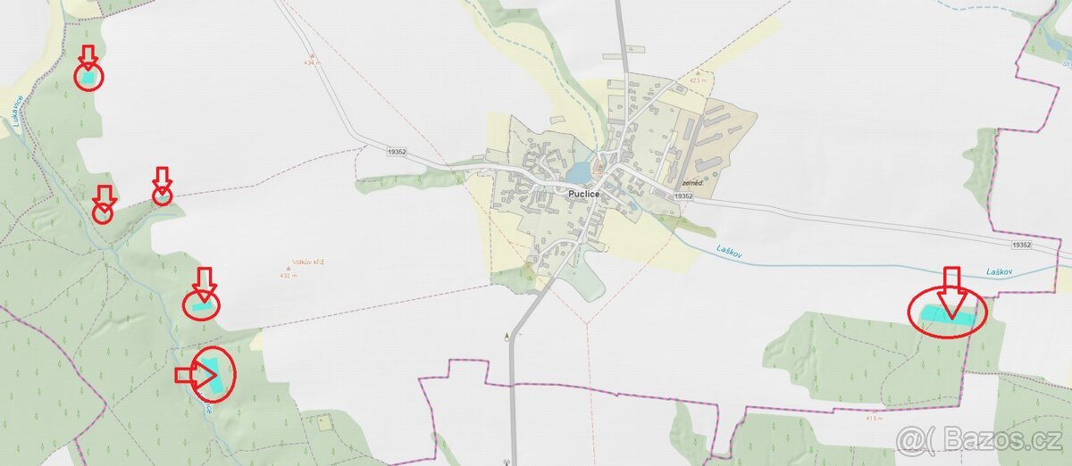 Prodej lesních pozemků k.ú. Puclice