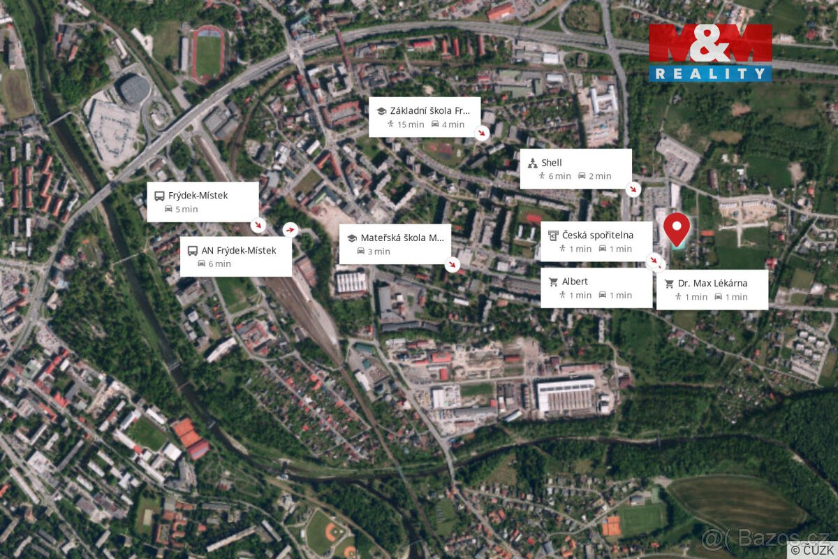 Prodej pozemku k bydlení, 1028 m², Frýdek-Místek