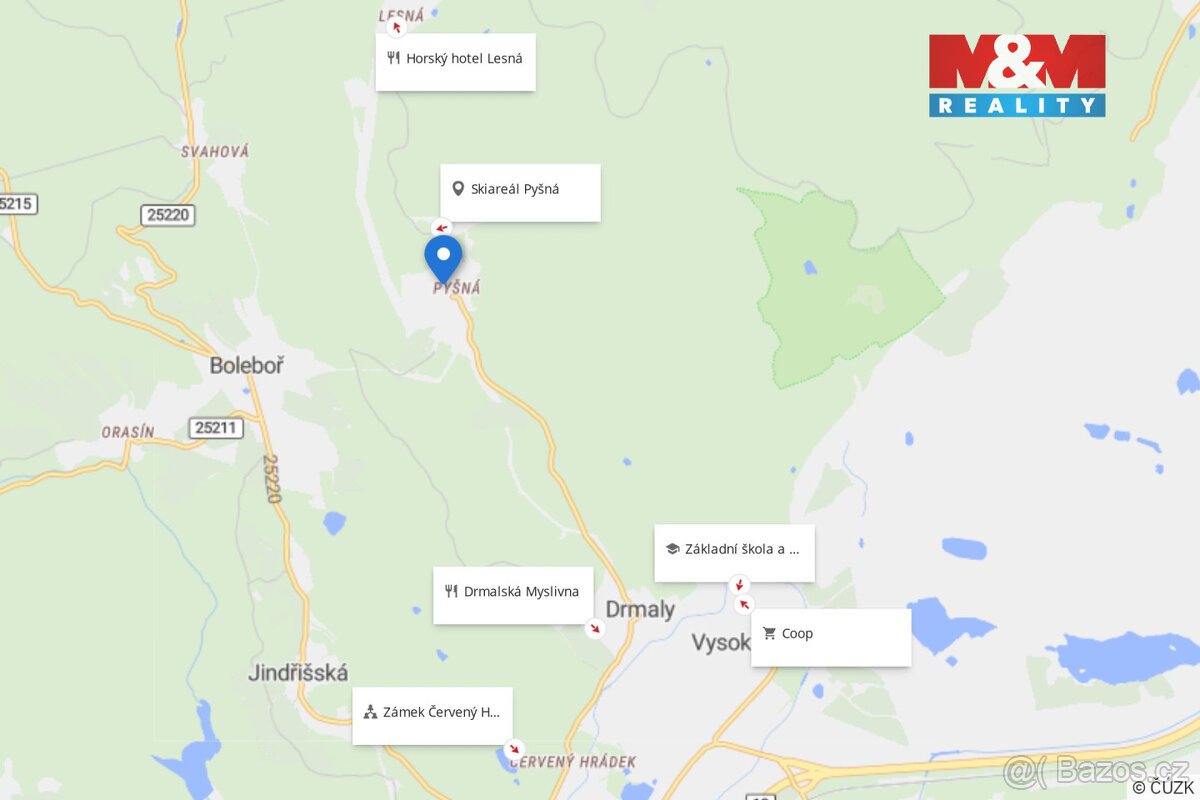 Prodej pozemku k bydlení, 859 m², Vysoká Pec - Pyšná