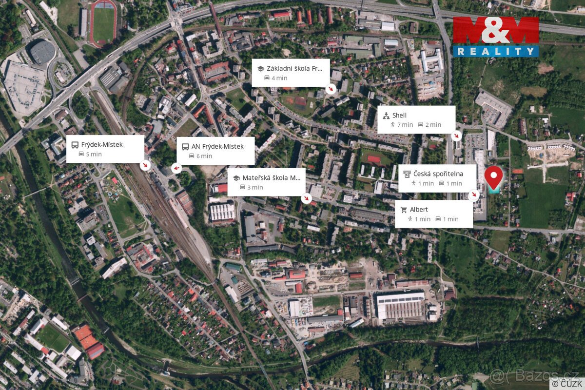 Prodej pozemku k bydlení, 1025 m², Frýdek-Místek