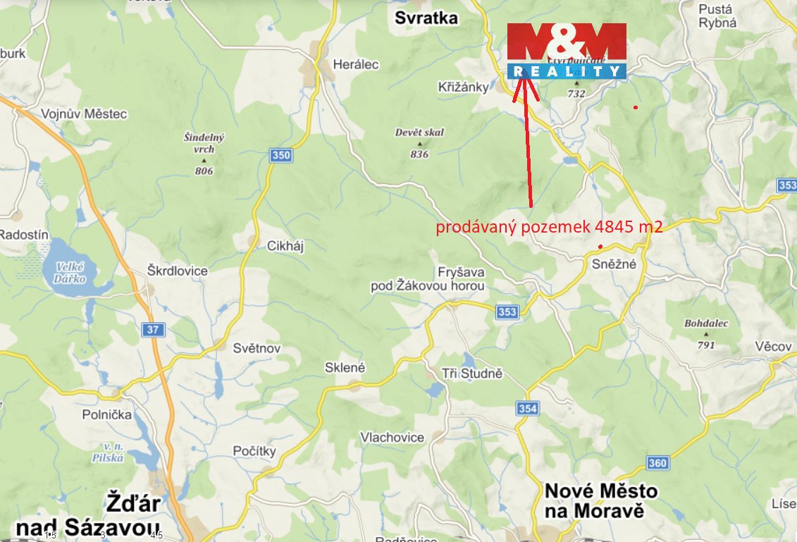 Prodej pozemku v Českých Křižánkách