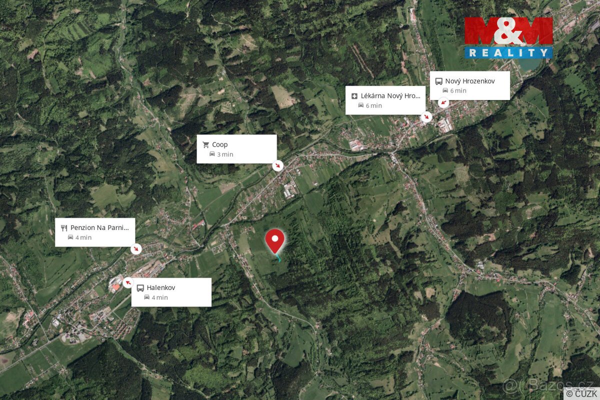 Prodej louky, 12835 m², Nový Hrozenkov