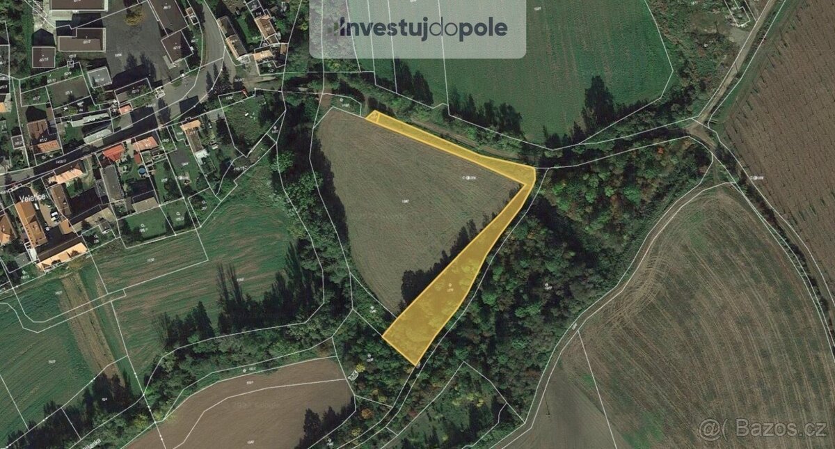 Prodej podílu 1/9 stavebního pozemku 1 492 m², Holedeč - Vel