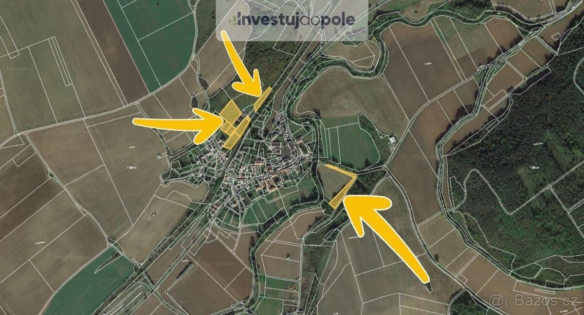 Prodej podílu 1/9 stavebního pozemku 1 492 m², Holedeč - Vel