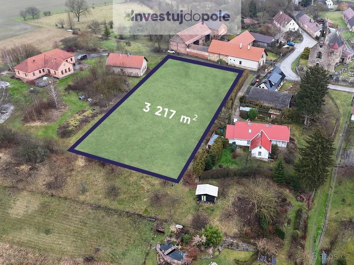 Prodej stavebního pozemku 3 217 m², Svatojanský Újezd