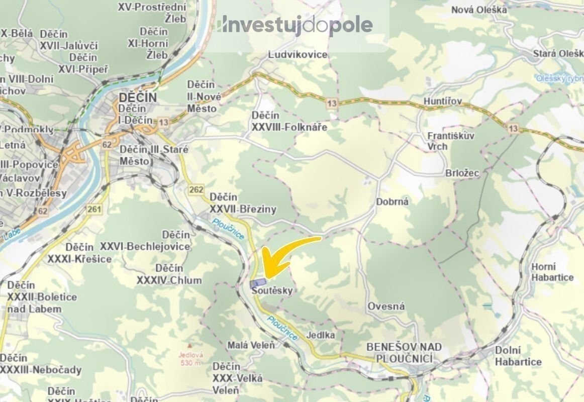 Prodej louky 80 878 m², Malá Veleň - Soutěsky