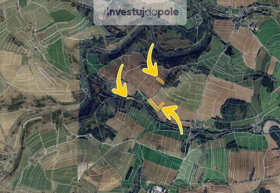 Prodej podílu 1/8 pole 3 048 m², Želiv - Vitice
