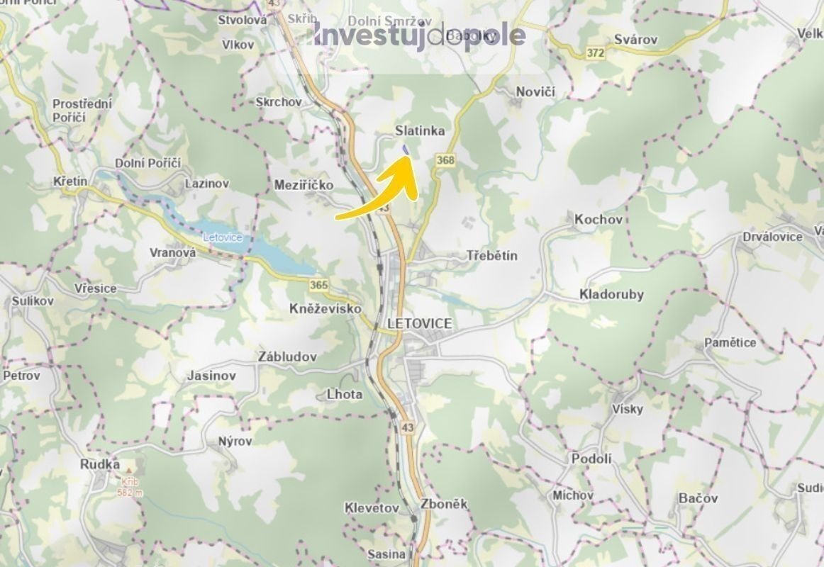 Prodej pole 10 435 m², Letovice - Slatinka