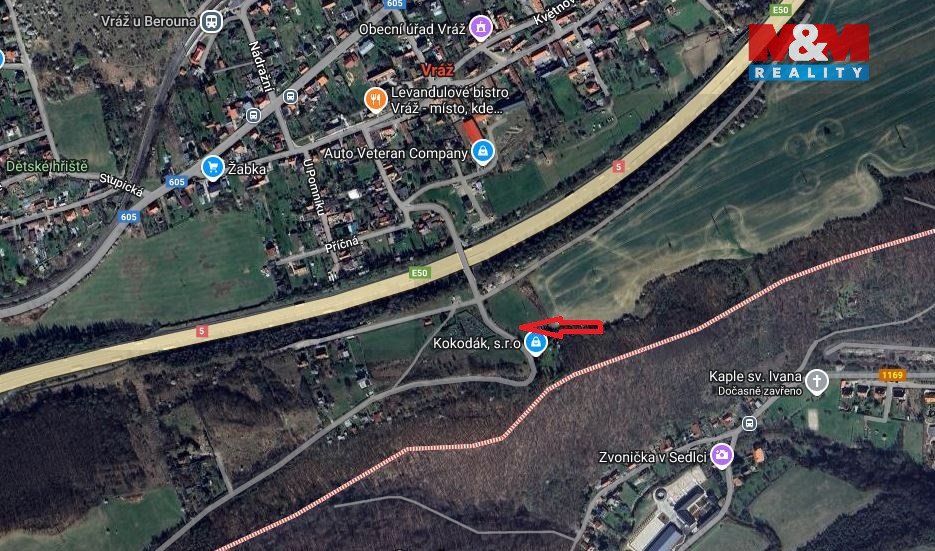 Prodej louky, 4400 m², Vráž, ul. Svatojánská