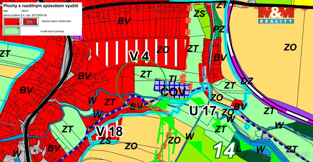 Prodej pozemku k bydlení, 5378 m², Velemín