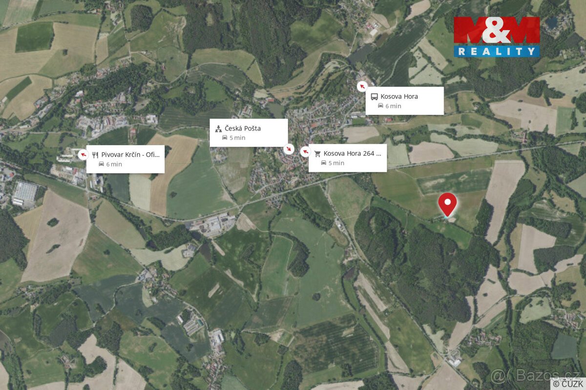 Prodej komerčního pozemku, 2362 m², Kosova Hora