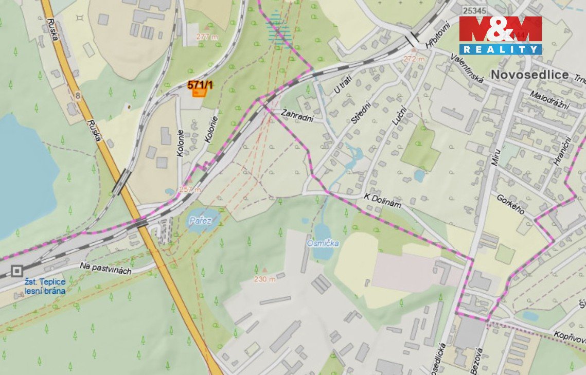 Prodej pozemku k bydlení, 860 m², Dubí-Pozorka