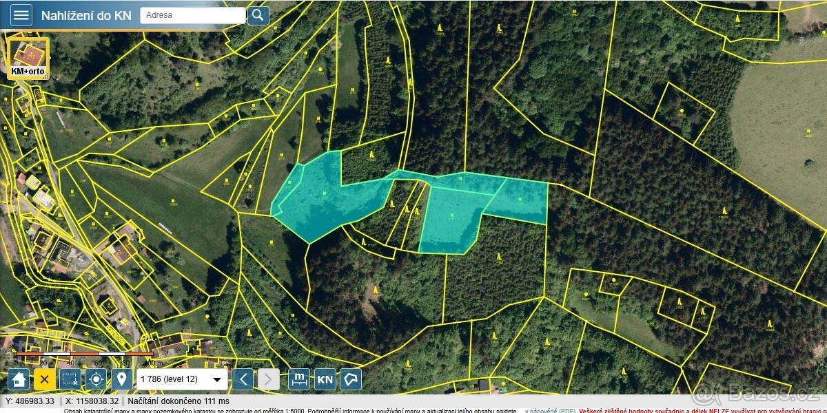Louka/pastvina 7095 m², kousek od Vsetína
