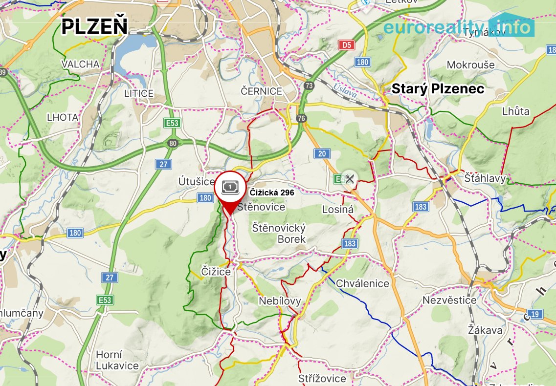 Prodej, stavební pozemek, 7 024 m2, Štěnovice