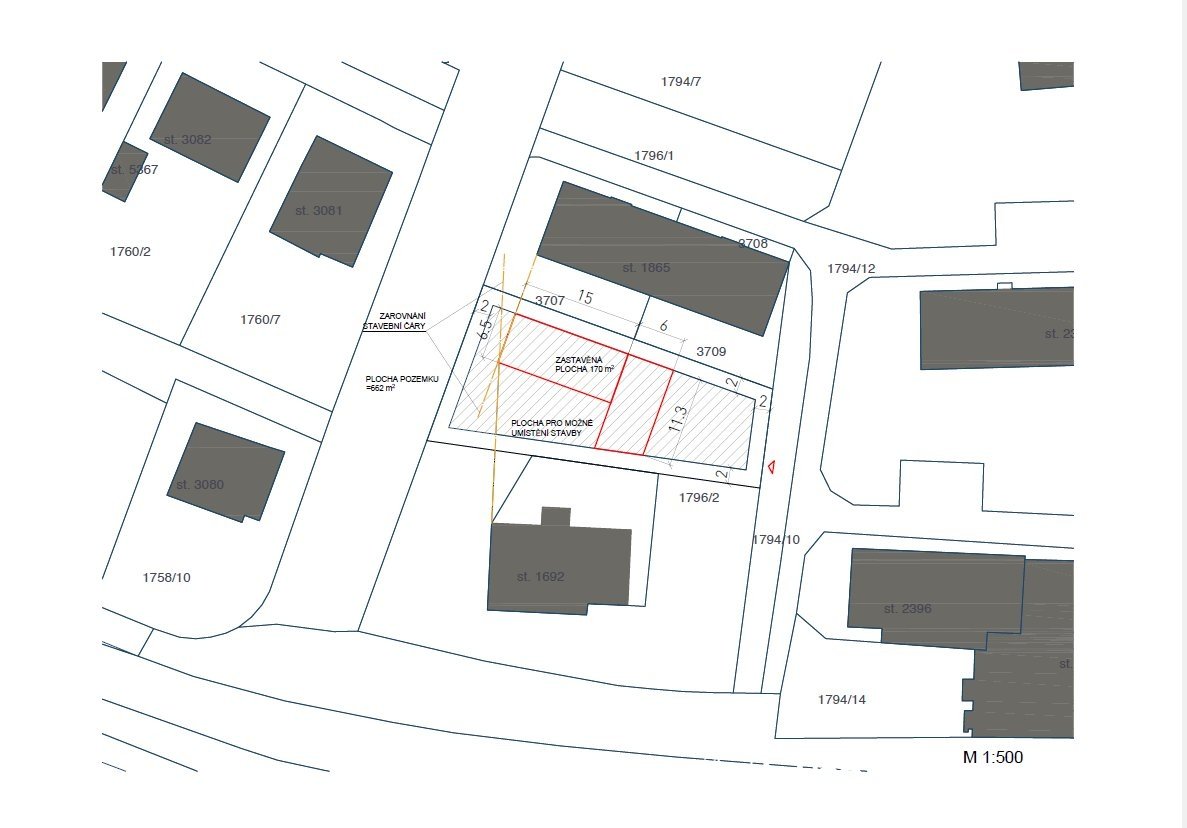 Prodej stavebního pozemku 617 m², Havlíčkův Brod, ev.č. HBŽ