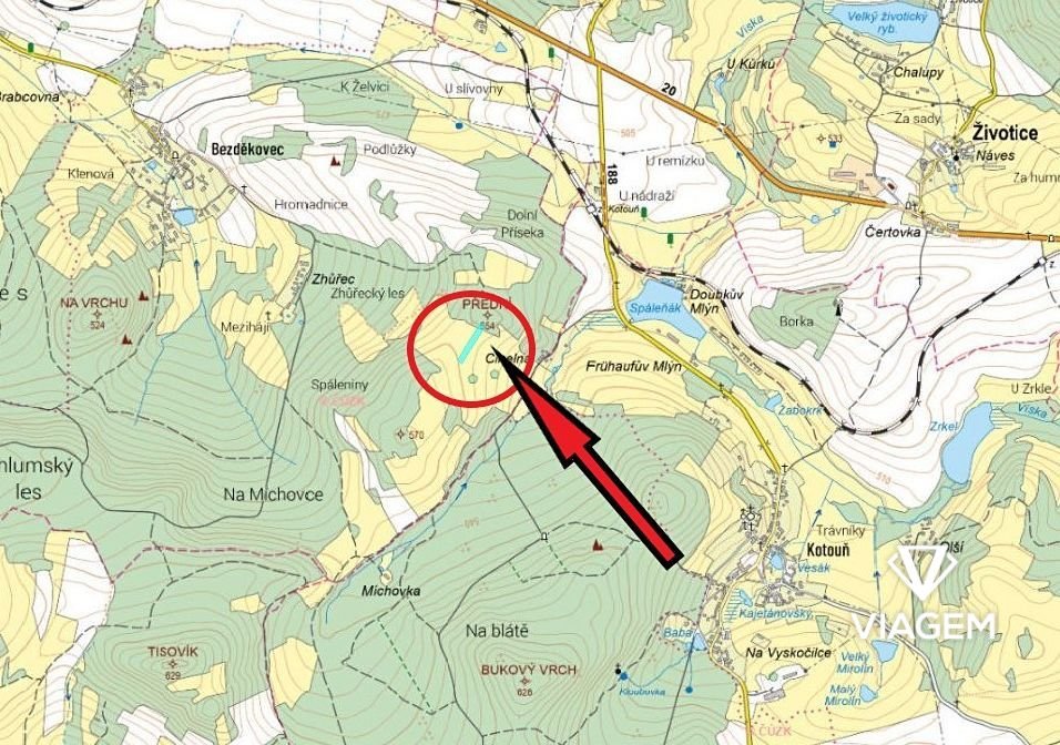 Pole 4 129 m², Podíl 42 % o výměře 1 720 m²