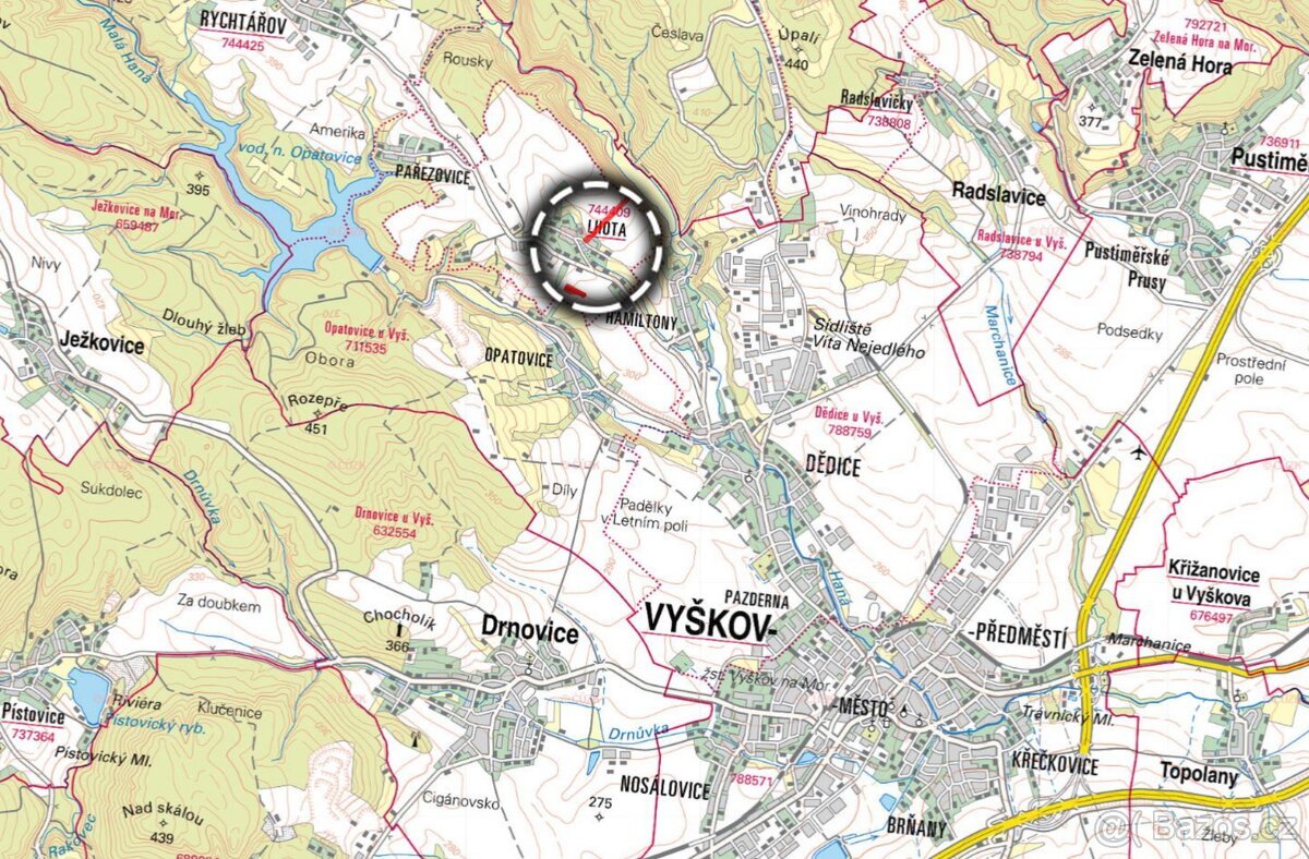 Zemědělská půda, prodej, Lhota, Vyškov