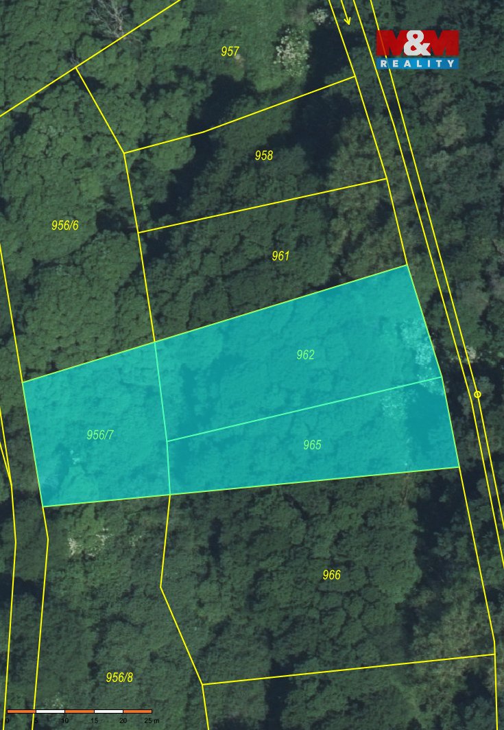 Prodej lesa, 2037 m², Snědovice