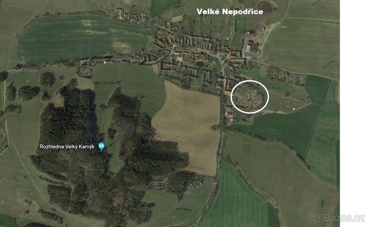 Stavební pozemek Písek,Velké Nepodřice