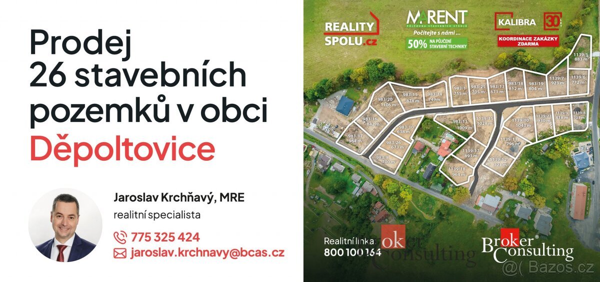 Prodej, pozemky/bydlení, 842 m2, Děpoltovice, Karlovy Vary [