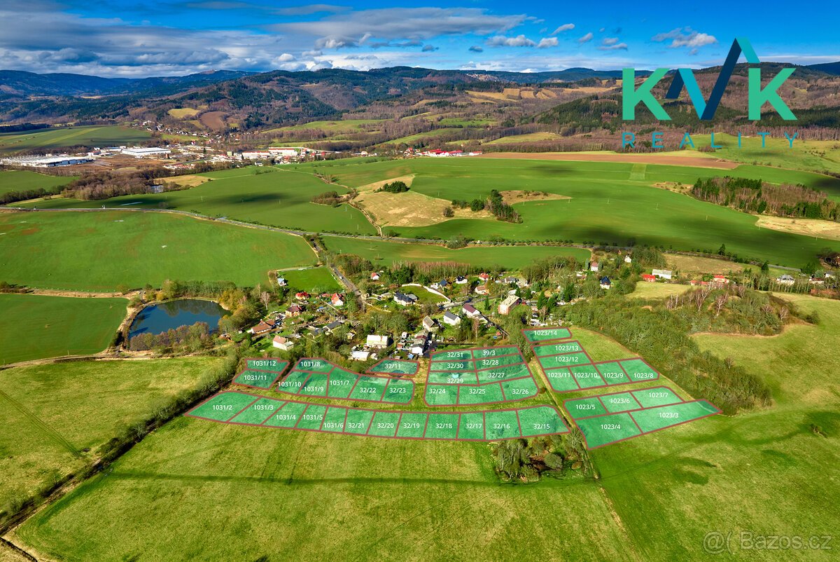 Pozemek o výměře 1.124 m2, určený pro výstavbu rodinného dom