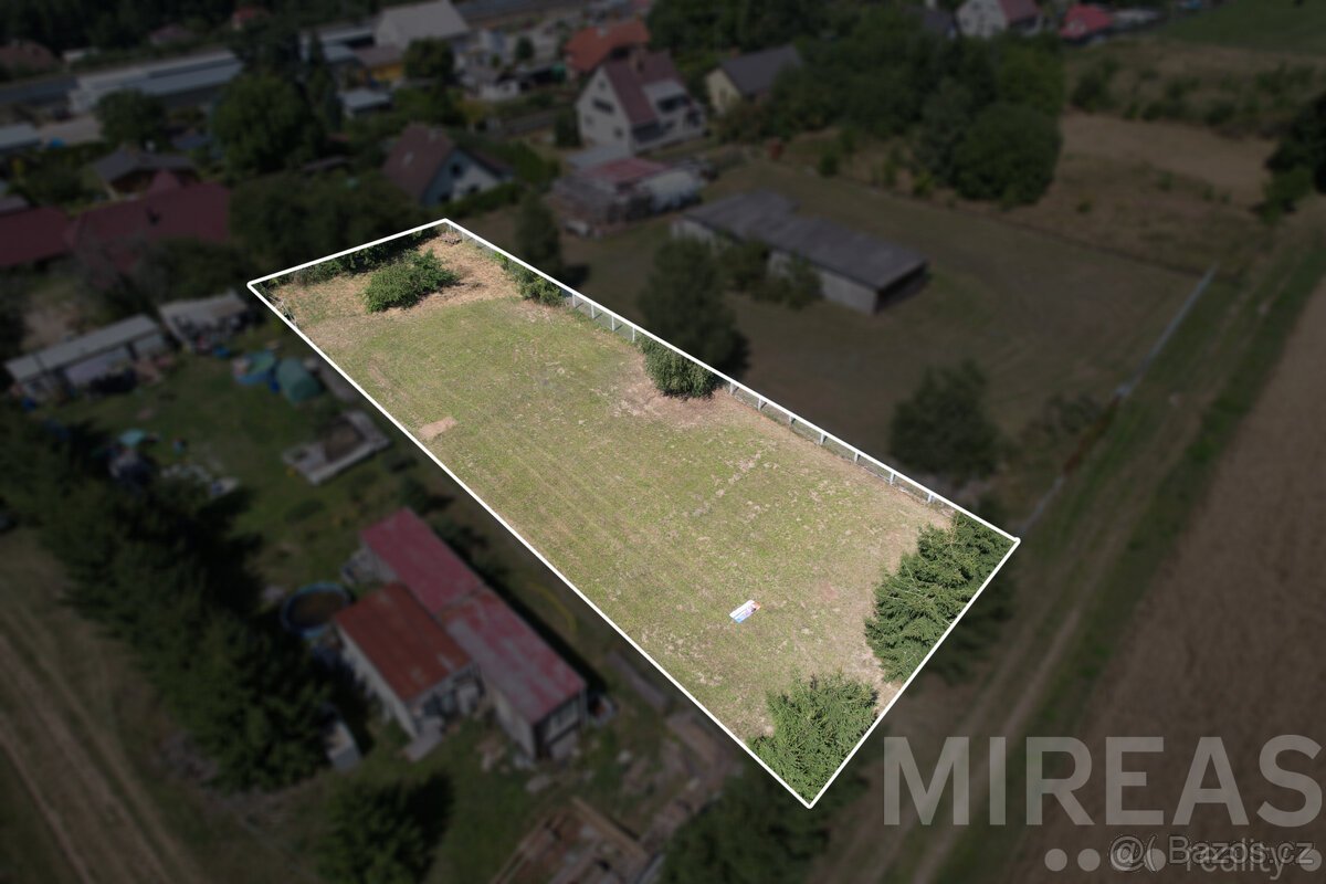 Sudoměřice u Tábora, prodej pozemku 1 238 m2, okr. Tábor