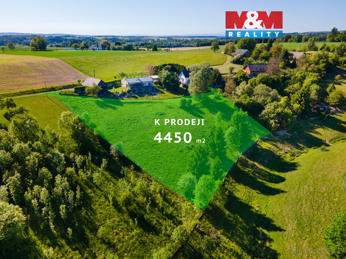 Prodej pozemku k bydlení, 4450 m², Javornice