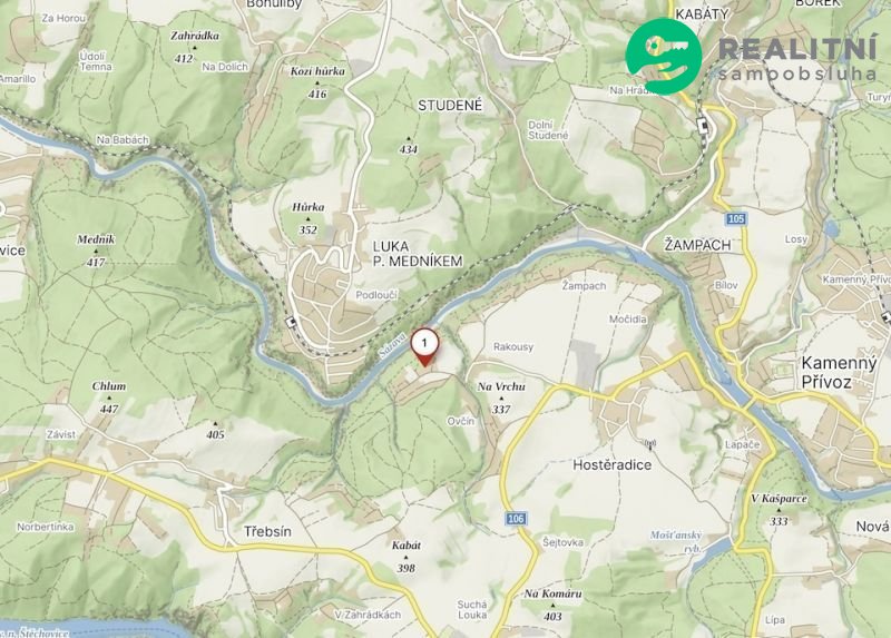Prodej zahrady 679 m² - Krňany
