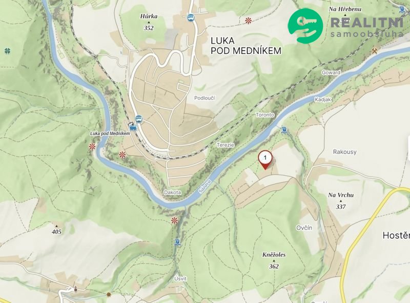 Prodej zahrady 679 m² - Krňany