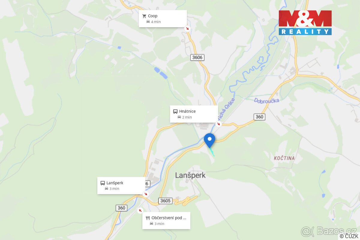 Prodej lesa, 4113 m², Dolní Dobrouč, Lanšperk