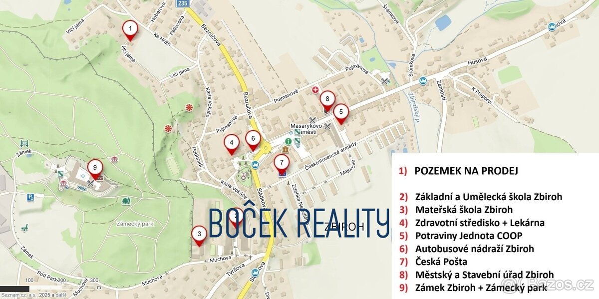 Prodej stavebního pozemku 739 m², Zbiroh, ul. Vlčí jáma