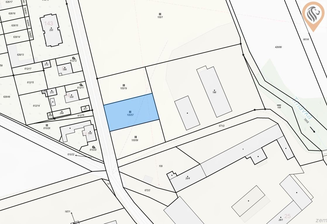 Stavební pozemek v klidné části Jičína – Robousy, 1 025 m²