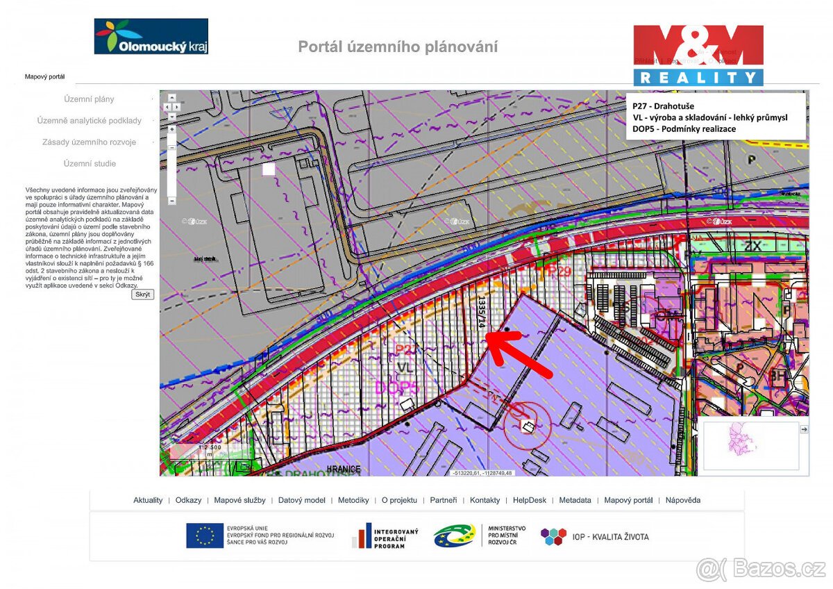 Prodej pole, 1575 m², Hranice